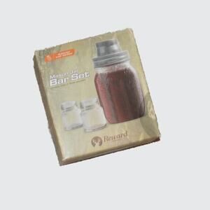 Mason Jar Bar Set Shaker and Drink Set